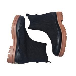 EVERLANE The Utility Boot in ReKnit Washed Charcoal Black Size 8.5